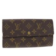 Pre-owned Canvas wallets Louis Vuitton Vintage , Brown , Dames