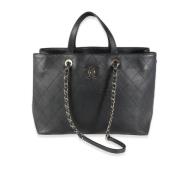 Pre-owned Leather chanel-bags Chanel Vintage , Black , Dames