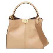 Pre-owned Leather handbags Fendi Vintage , Brown , Dames