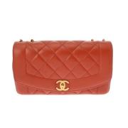 Pre-owned Leather chanel-bags Chanel Vintage , Red , Dames