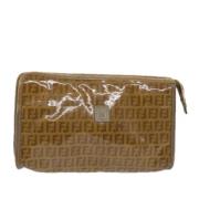 Pre-owned Canvas clutches Fendi Vintage , Brown , Dames