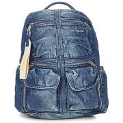 Stijlvolle Multi-Pocket Rugzak in Blauw Desigual , Blue , Dames