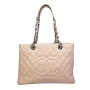 Pre-owned Leather chanel-bags Chanel Vintage , Pink , Dames