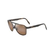 Stijlvolle 2nd Reef Zonnebril Maui Jim , Black , Unisex