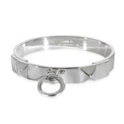 Pre-owned Metal bracelets Hermès Vintage , Gray , Dames