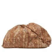 Pre-owned Leather clutches Bottega Veneta Vintage , Brown , Dames