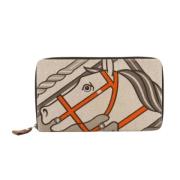 Pre-owned Canvas wallets Hermès Vintage , Multicolor , Dames