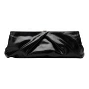 Zachte Crisp Clutch Tas Dries Van Noten , Black , Dames