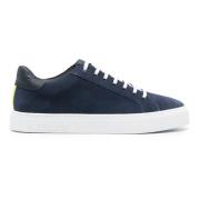 Blauwe Lage Top Sneaker Essence Olie Hide&Jack , Blue , Heren