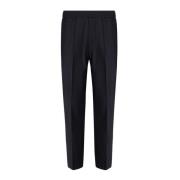 Blauwe Wollen Broek Ritssluiting Liu Jo , Blue , Heren