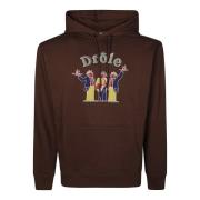 Stijlvolle hoodie voor mannen Drole de Monsieur , Brown , Heren