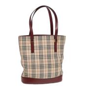 Pre-owned Leather totes Burberry Vintage , Brown , Dames