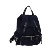 Pre-owned Nylon backpacks Burberry Vintage , Blue , Dames