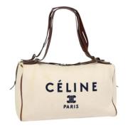 Pre-owned Canvas handbags Celine Vintage , White , Dames