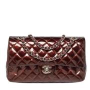 Pre-owned Leather chanel-bags Chanel Vintage , Brown , Dames