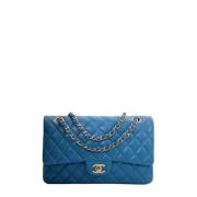 Pre-owned Leather chanel-bags Chanel Vintage , Blue , Dames