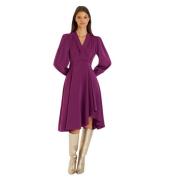 Korte jurk met ballonmouwen Alma EN Pena , Purple , Dames