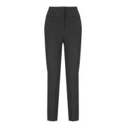 Grijze Katoenblend Broek met Zakken Peserico , Gray , Dames