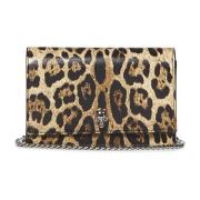 Luipaardprint Schoudertas Beige Alexander McQueen , Multicolor , Dames