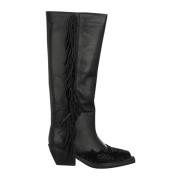 Platte franje laars Alma EN Pena , Black , Dames