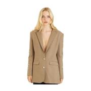 Blazer met geborduurde mouwen Alma EN Pena , Beige , Dames