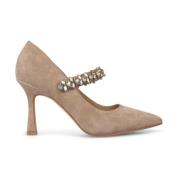 Hoge hak schoen met strass Alma EN Pena , Beige , Dames