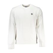 Klassieke Crew Sweatshirt Wit Katoen Logo North Sails , White , Heren