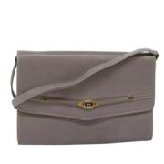 Pre-owned Leather gucci-bags Gucci Vintage , Gray , Dames