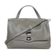 Elegante Leren Tas Zanellato , Gray , Dames