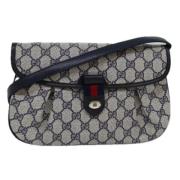 Pre-owned Leather gucci-bags Gucci Vintage , Gray , Dames