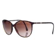 Pre-owned Plastic sunglasses Chanel Vintage , Brown , Dames