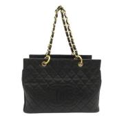 Pre-owned Leather chanel-bags Chanel Vintage , Black , Dames