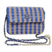 Pre-owned Canvas chanel-bags Chanel Vintage , Blue , Dames