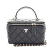 Pre-owned Leather chanel-bags Chanel Vintage , Black , Dames