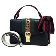 Pre-owned Leather gucci-bags Gucci Vintage , Black , Dames