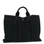 Pre-owned Canvas handbags Hermès Vintage , Black , Dames