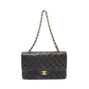 Pre-owned Leather chanel-bags Chanel Vintage , Black , Dames