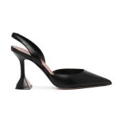 Zwarte hoge slingback sandaal Amina Muaddi , Black , Dames