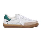 Witte kalfsleren sportieve sneakers D.a.t.e. , White , Heren