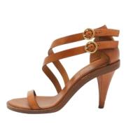 Pre-owned Leather sandals Chloé Pre-owned , Brown , Dames