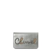 Pre-owned Leather wallets Chanel Vintage , Gray , Dames