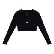 Stijlvolle hoge hals top Balenciaga , Black , Dames