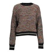 Multicolor Gebreide Ronde Hals Sweater Desigual , Multicolor , Dames