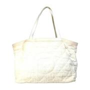 Pre-owned Cotton chanel-bags Chanel Vintage , Beige , Dames