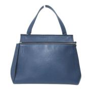 Pre-owned Leather celine-bags Celine Vintage , Blue , Dames