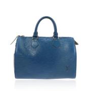 Pre-owned Leather louis-vuitton-bags Louis Vuitton Vintage , Blue , Da...