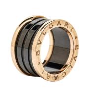 Pre-owned Metal rings Bvlgari Vintage , Yellow , Dames