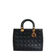 Pre-owned Leather dior-bags Dior Vintage , Black , Dames