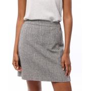 Stijlvolle Rok Leena Knit-ted , Gray , Dames