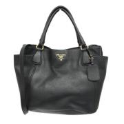 Pre-owned Leather prada-bags Prada Vintage , Black , Dames